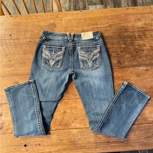 Vigoss The New York Slim Boot Denim Jeans Size Women's 7/8 Length 33.